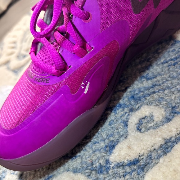 MB.01 Disco Lo Basketball Shoes Size 8.5 Deep Orchid / Pickled Beet - Mens - Picture 11 of 13